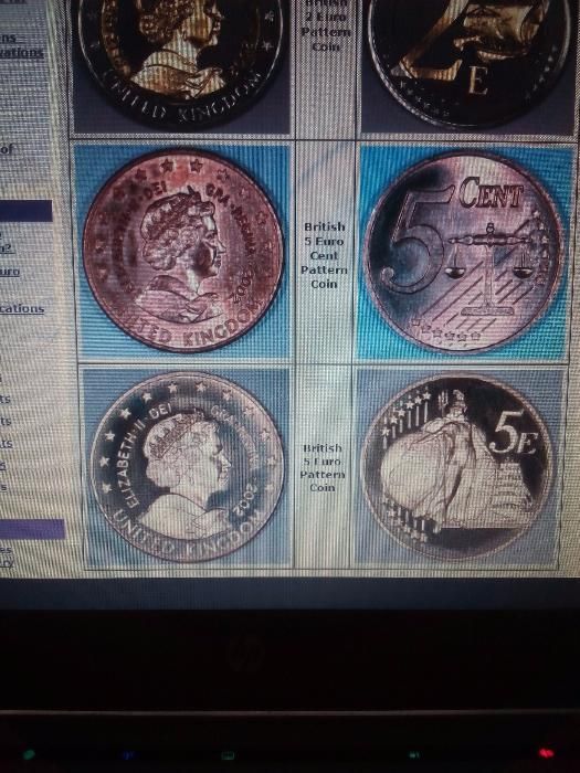 conjunto de 9 moedas