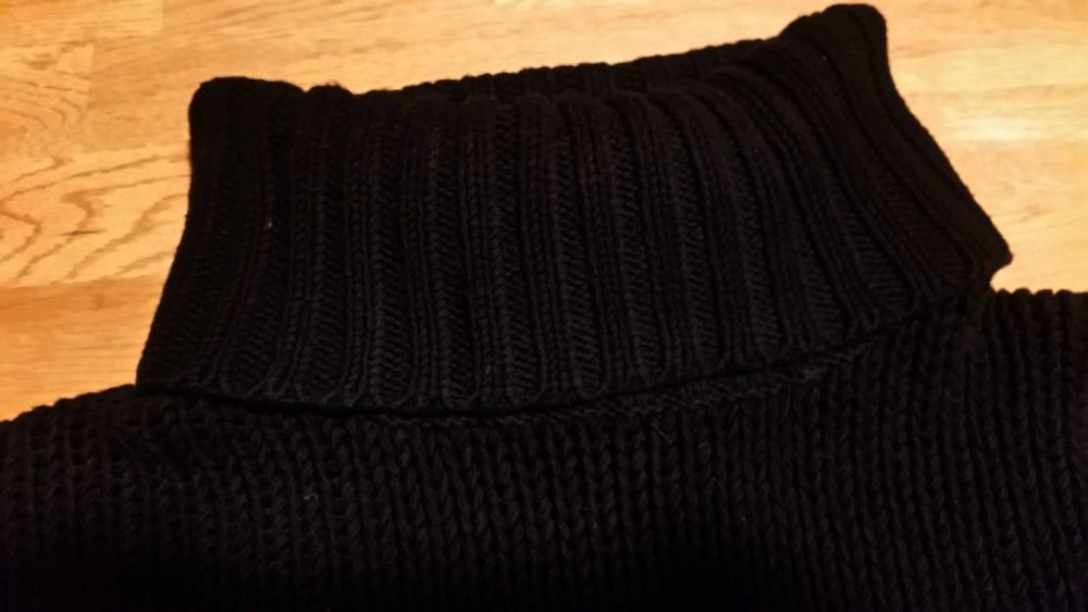 2 Sweter Kappa+Only szary+czarny bawełna oversized rozkloszowany L/XL