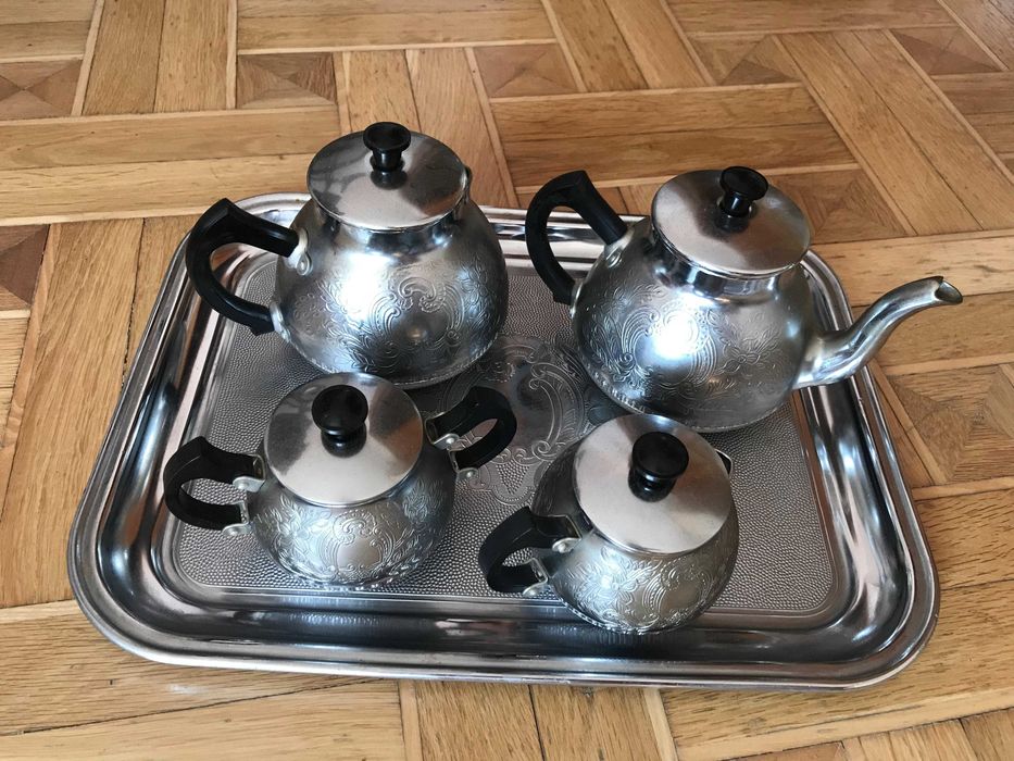 Подарочный чайно-кофейный сервиз набор СЕРП И МОЛОТ СССР. Винтаж.