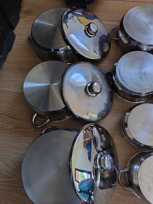Trem de Cozinha Suprema Portugal – Inox 18/10 – 7 Peças com Tampa
