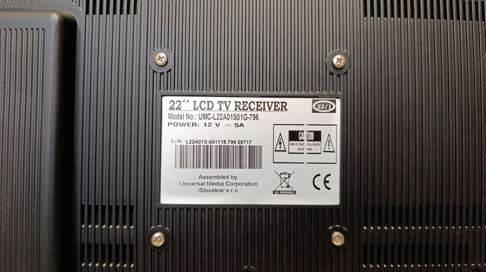 Телевізор UMC, монітор LCD, HDMI, DVD, Т-2 Тюнер Word vision T62D2