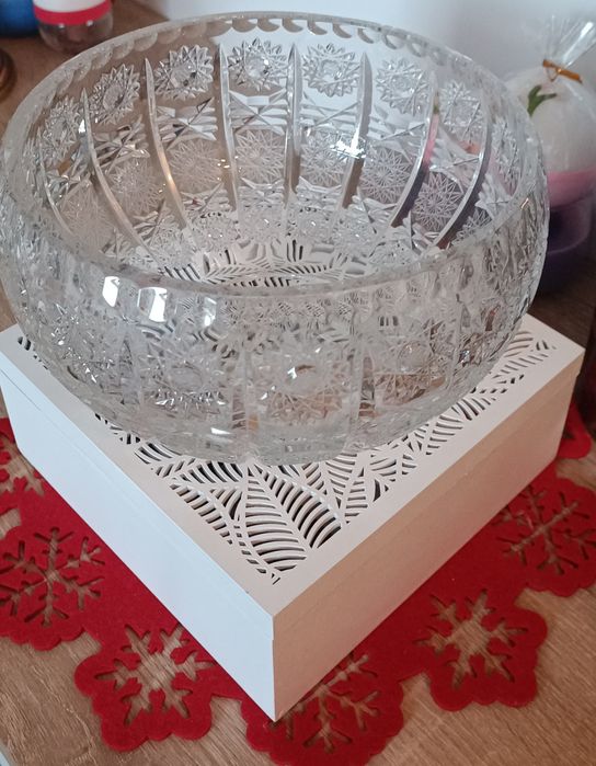 Kryształowa misa prl