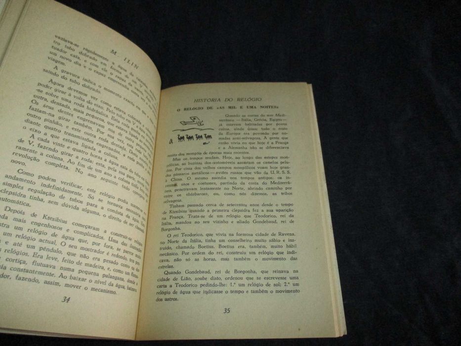 Livro História do Relógio M. Ilin