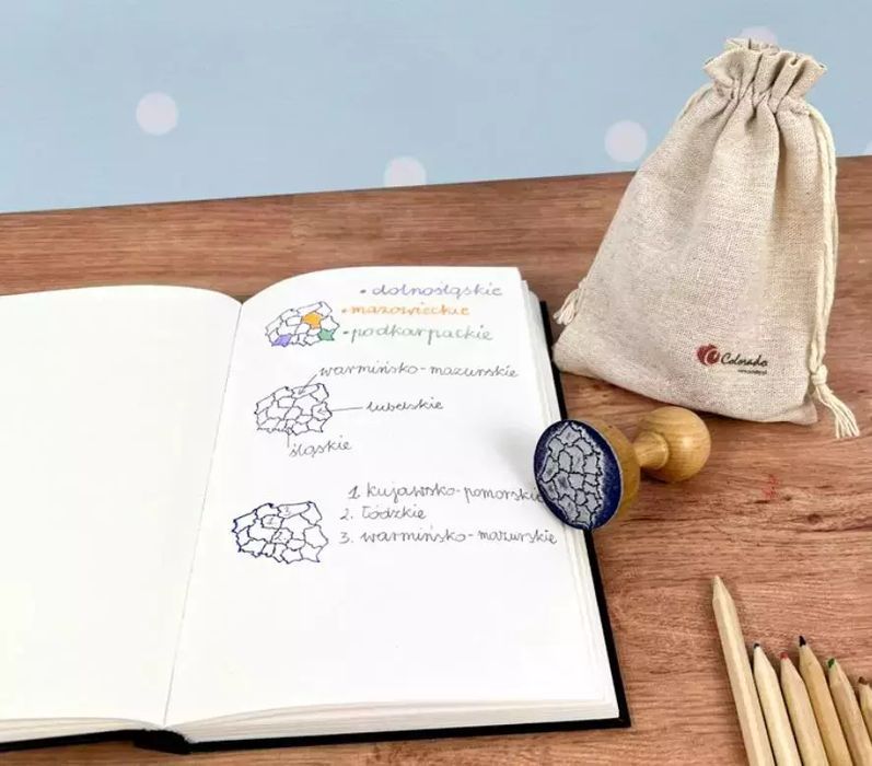 Stempel Mapa Polski - Województwa. Nowy Produkt