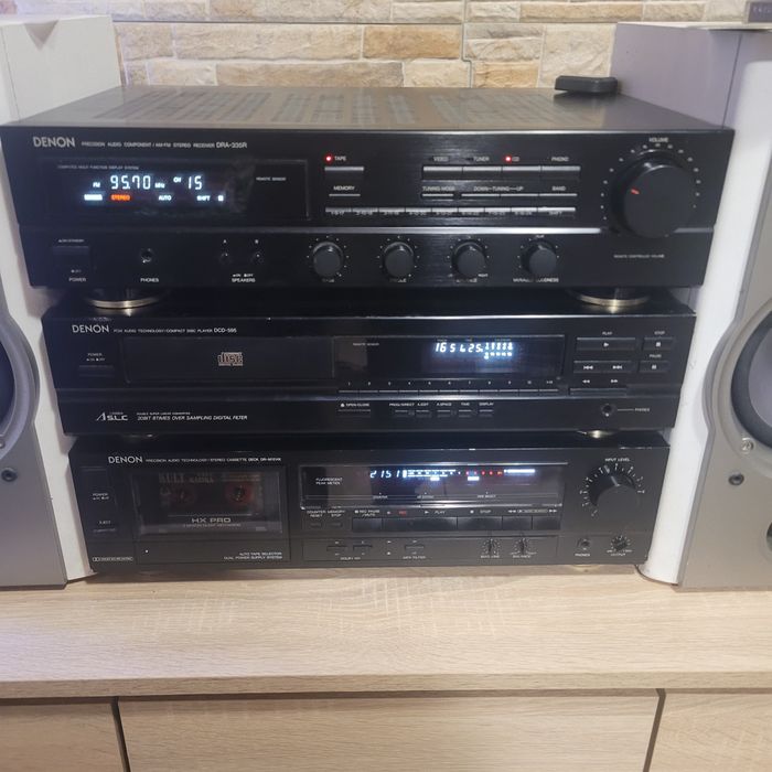 Wieza denon  cd magnetofon  amplituner