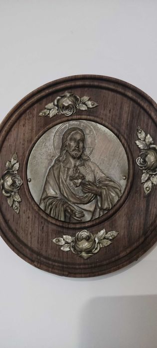 Quadro em madeira e prata64298092703105123