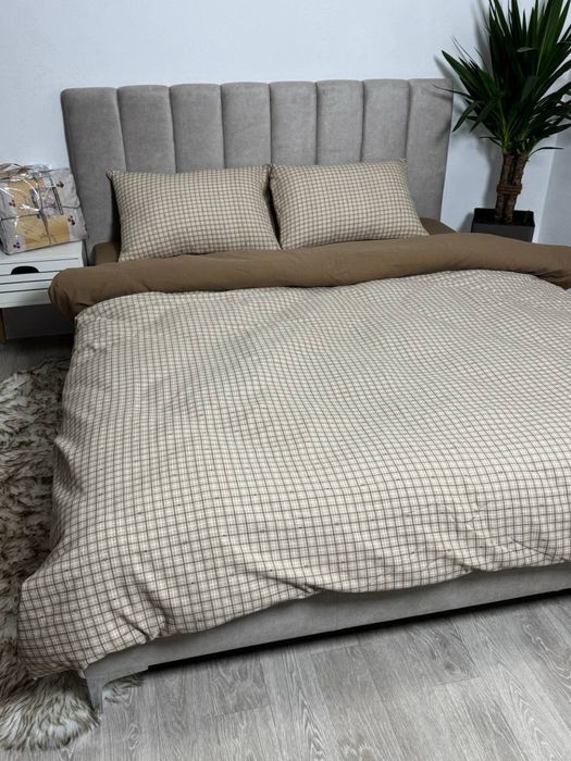 Постільна білизна муслін/жатка з простирадлом на резинці  Постельное