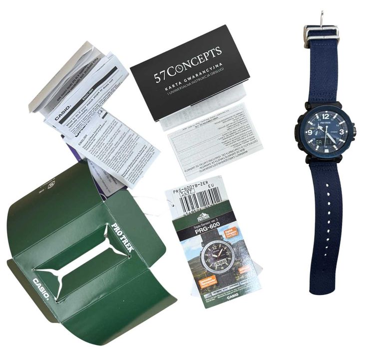 Zegarek Casio PROTREK PRG-600YB-2ER Safari Solar altimetr kompas