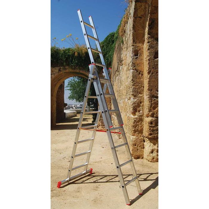 Drabina Aluminiowa Faraone AK280.3 / 9 Szczeblowa Powystawowa