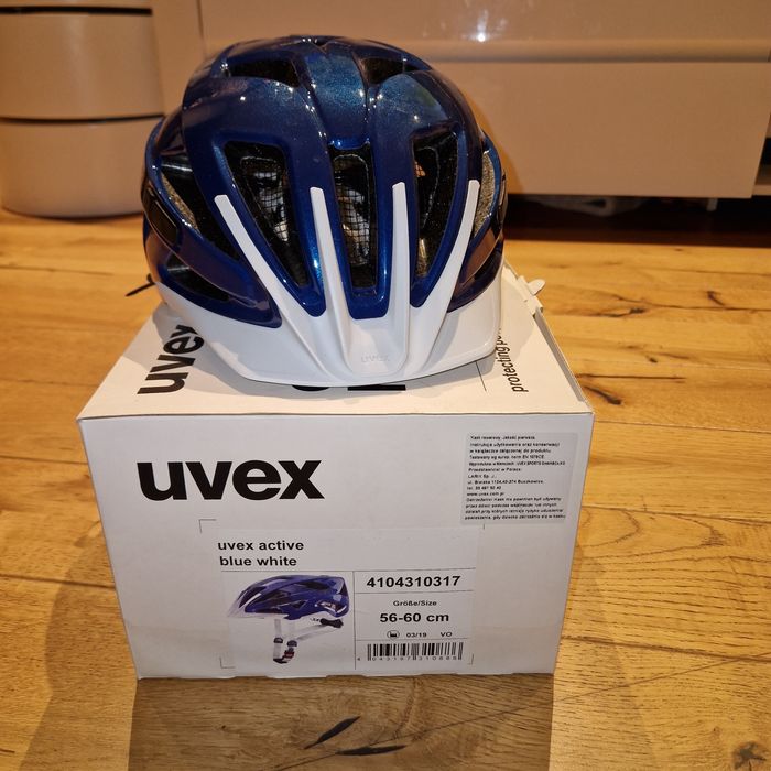 Kask uvex 56-60 cm niebieski blue