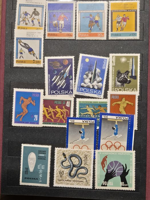 Klaser ze znaczkami PRL