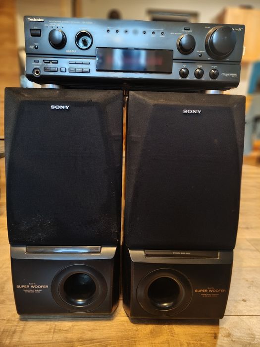 Technics SA-AX540 + 2 kolumny Sony SS-LB55AV – sprawny zestaw