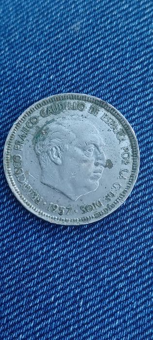 Moeda 5 PTAS 1957 aceito propostas