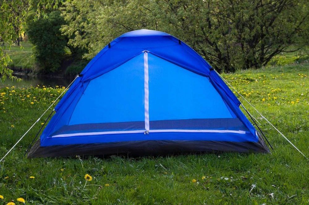 XXL 2w1 Mocny Namiot Turystyczny Kempingowy Rodzinny 4 Osobowy +GRATIS