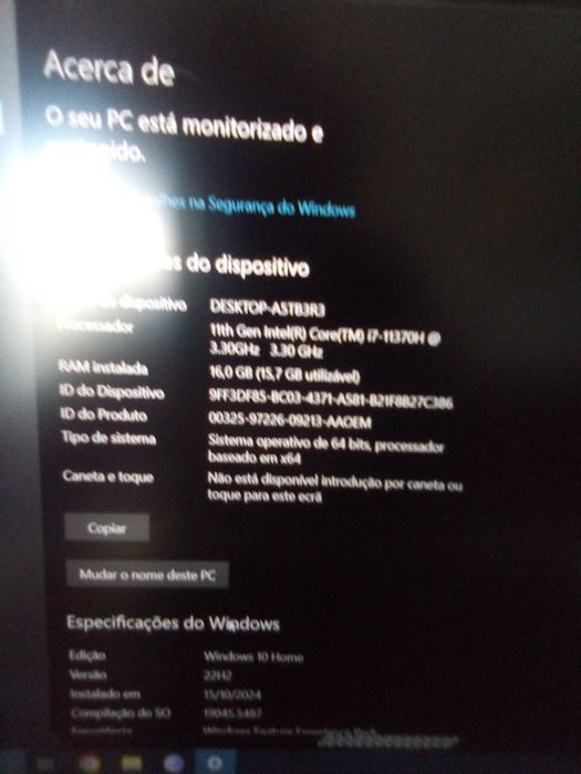 ASUS tuf dash f15 i7 Rtx3070 32g ram