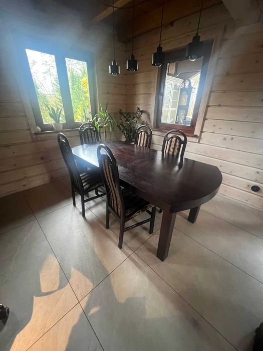 Stół drewniany rozkładany