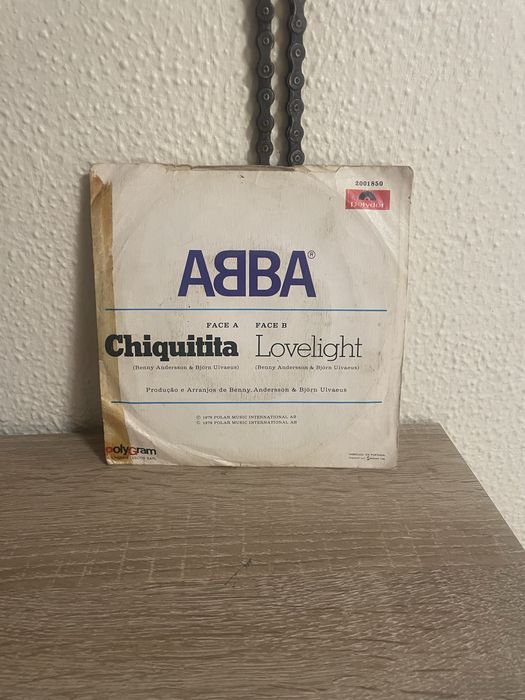 Disco Vinil Single ABBA – Chiquitita / Lovelight (7" - 1979)