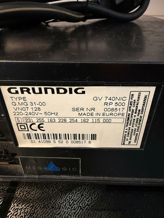 Grundig Leitor Gravador VHS