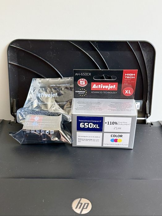 Drukarka HP + dwa nowe tusze