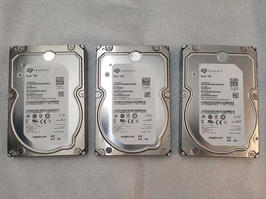 Новый SAS HDD 6TB Seagate Exos 7E8 12Gb/s 7200rpm 3.5" сервер/NAS