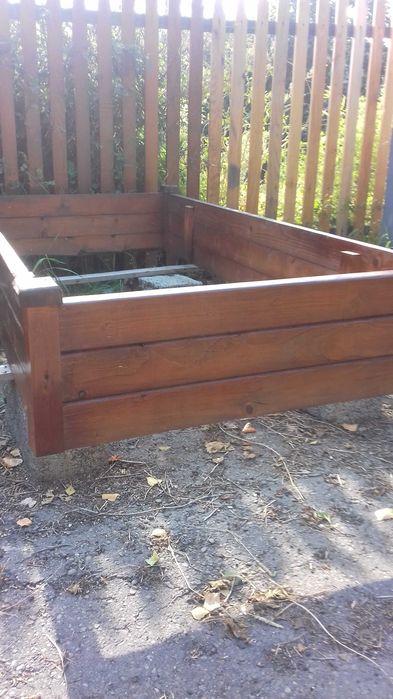 Надгробок (квітник) деревьяний 2100-1100-300висота 30 см мальований