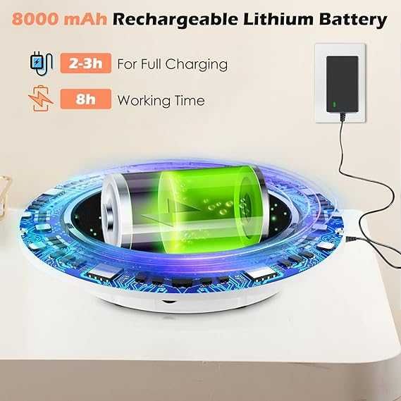 42 cm Electric Rotating Base – Supports 100 kg, 360° Rotation64286203137027123