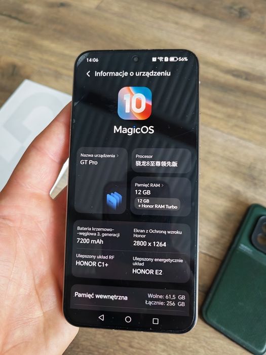 Honor GT Pro 7200 mah Snapdragon 8 Elite jak Galaxy s25 s26 Ultra