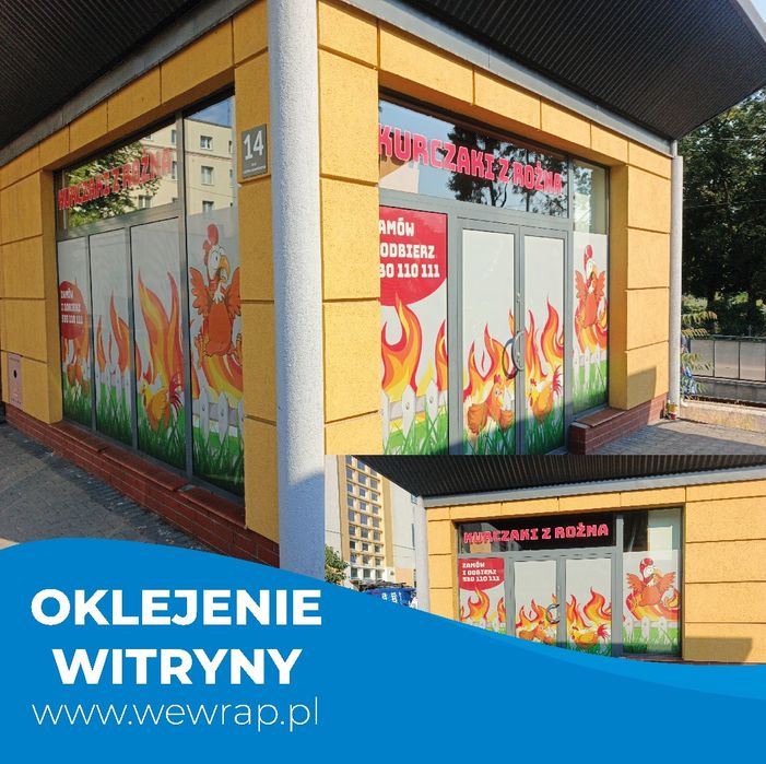 Oklejanie pojazdów, witryn sklepowych, oklejanie reklamowe - WEWRAP