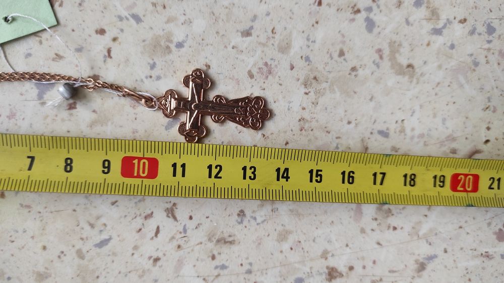 Złoty krzyżyk łańcuszkiem pr 585