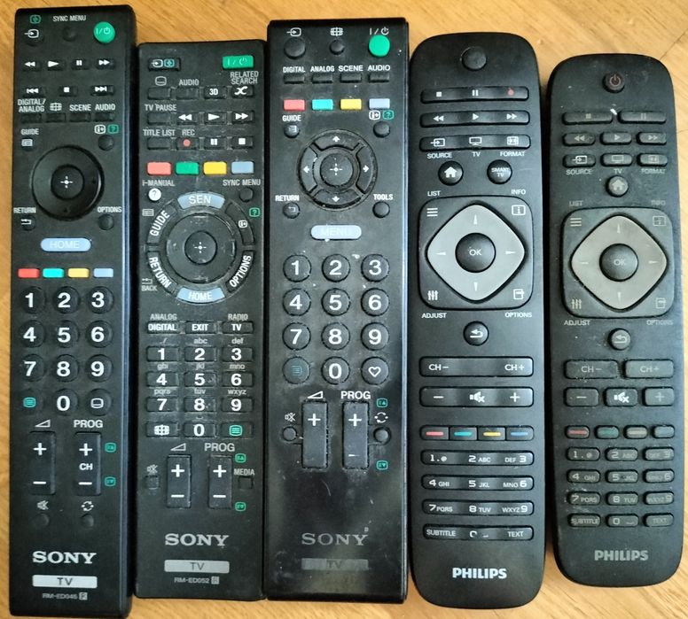 Пульты Samsung LG Hisense Kivi Sony разные