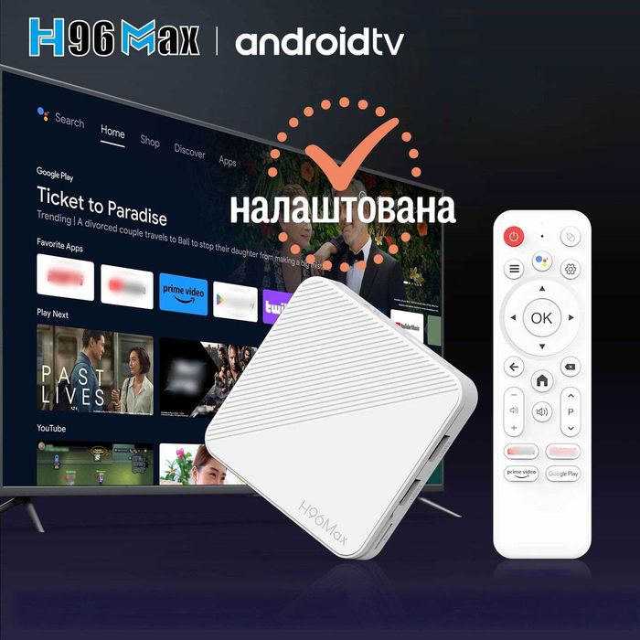 Налаштована ТВ приставка H96 Max Smart TV