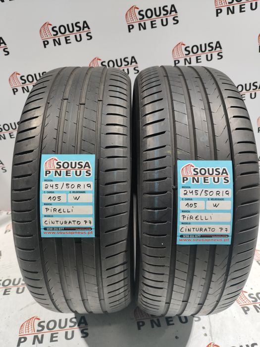 2 pneus semi novos 245-40R19 Pirelli - Oferta dos Portes 160 euros