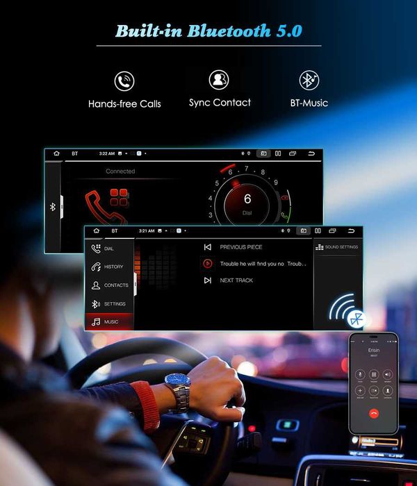 Auto Rádio  Android 14 Classe B W246 e Classe E W207 12.3" (2 Portas)