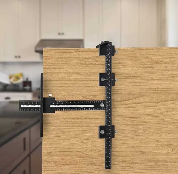 Меблевий т-подібний шаблон-кондуктор алюмінієвий під фурнітуру