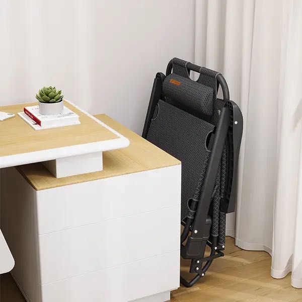 Розкладне крісло шезлонг садовий із подушкою WCG FCB-S06PP