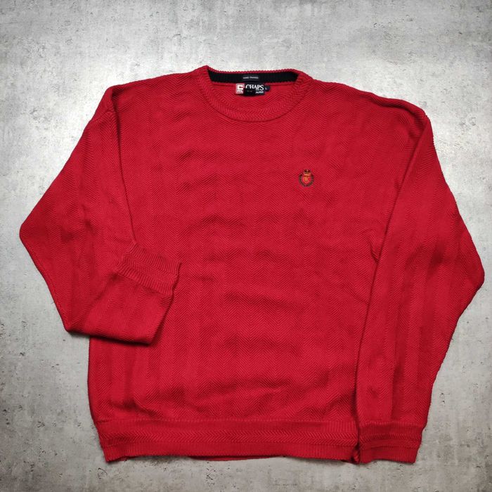 MĘSKI PREMIUM Elegancki Retro Sweter Pleciony Ralph Lauren Chaps Classic