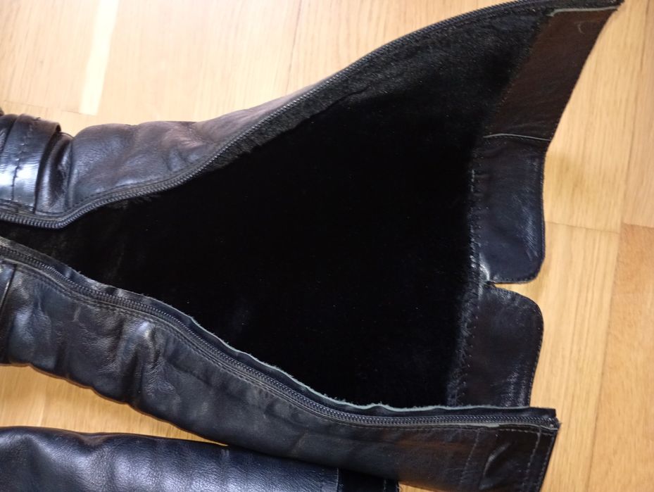 Чоботи шкіряні зимові 37 р.