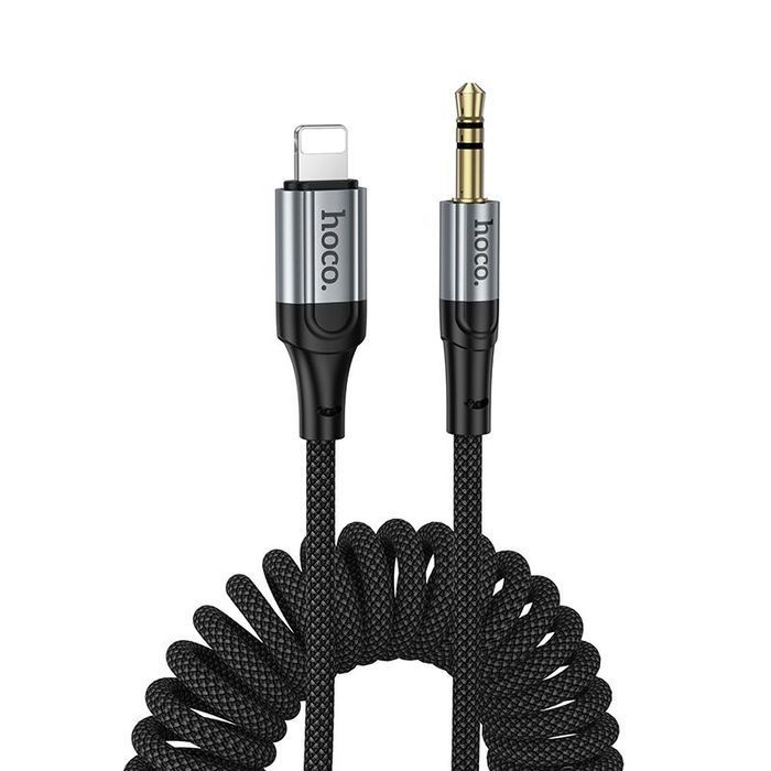Kabel AUX Jack 3,5 mm do Lightning Hoco 1,5 m UPA33A czarny
