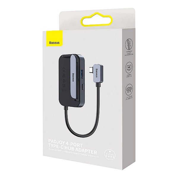 Uniwersalny HUB USB do tabletu / smartfona 4w1 USB-C Baseus PadJoy - c