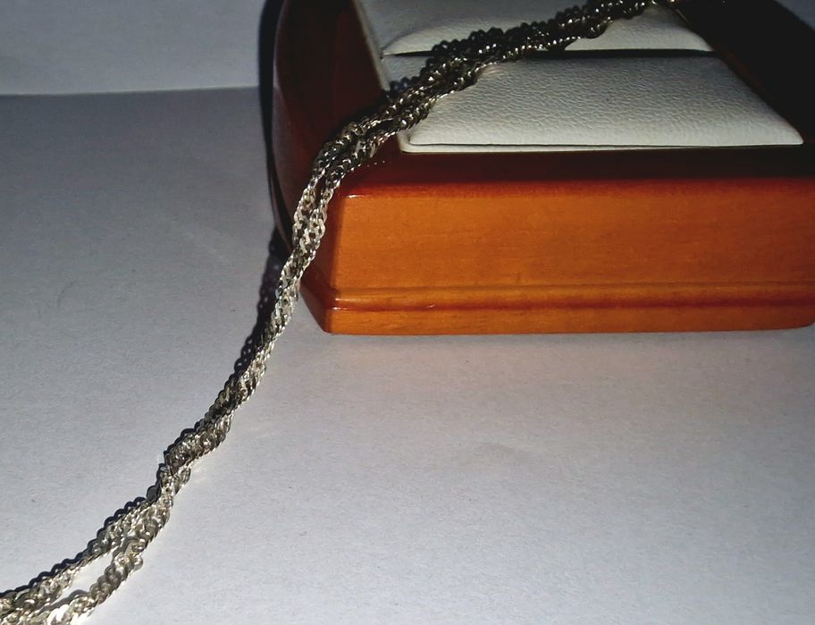 Drobny Srebrny Łańcuszek 50 cm