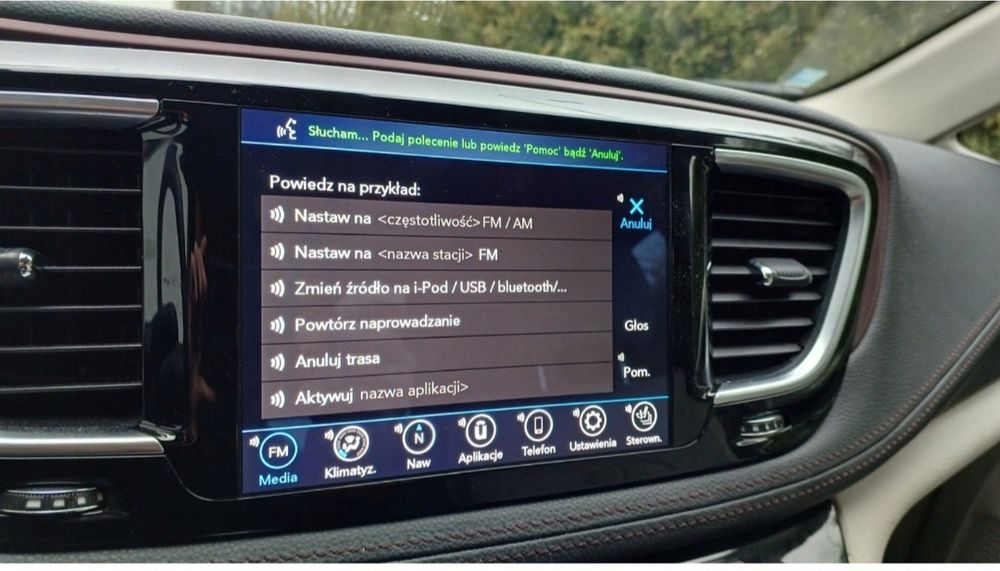Polskie menu jezyk Uconnect5 dodge chrysler