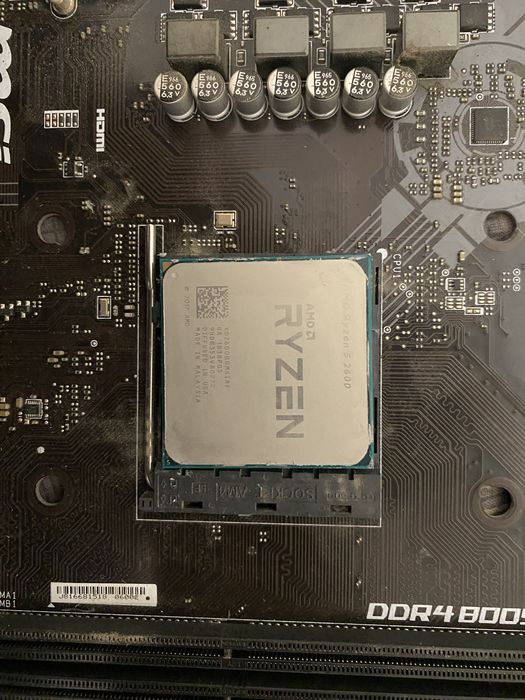 Материнка b450m pro-m2 max+ процесор AMD RYZEN 5 2600