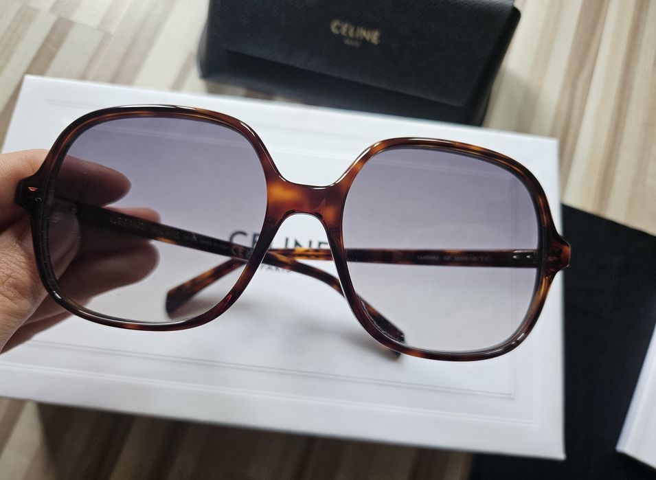 Brązowe Okulary przeciwsłoneczne Celine Paris