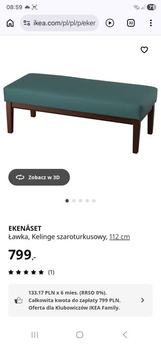 Ławka IKEA ekenaset