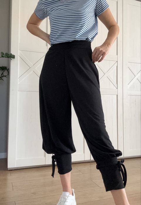 Spodnie czarne kuloty clothes 36