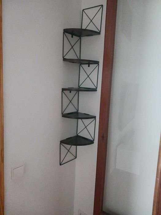 Loftowa narożna kwietnik dekoracja ścienna półka 5 poziomów