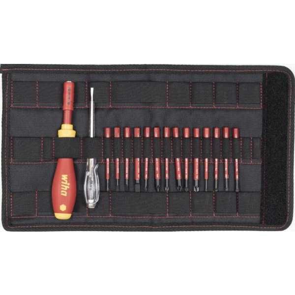 Set Tournevis Extra Slim VDE 1000V - 14 Lames Interchangeables Isolées - Pince Multifonctions KNIPEX - Sécurité Électricien