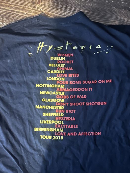 Футболка мерч Def Leppard/ Hysteria/ XL