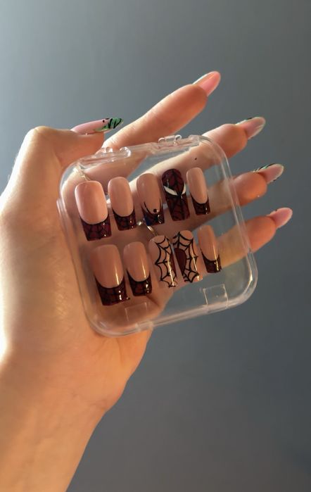 Press on Nails | Ręcznie robione | Paznokcie na klej | Handmade | Wielokrotnego użytku