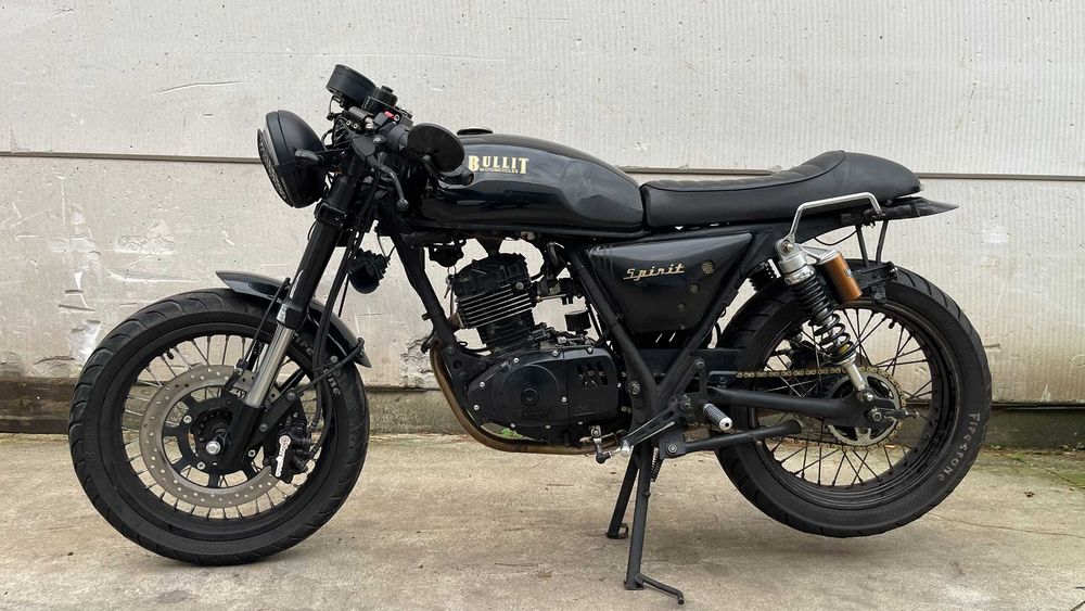 CAFE RACER BULLIT SPIRIT 125cc 05/2018 8.035km uszkodzony -import be ...